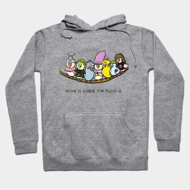 Home is Where the Flock is Hoodie by Hallo Molly